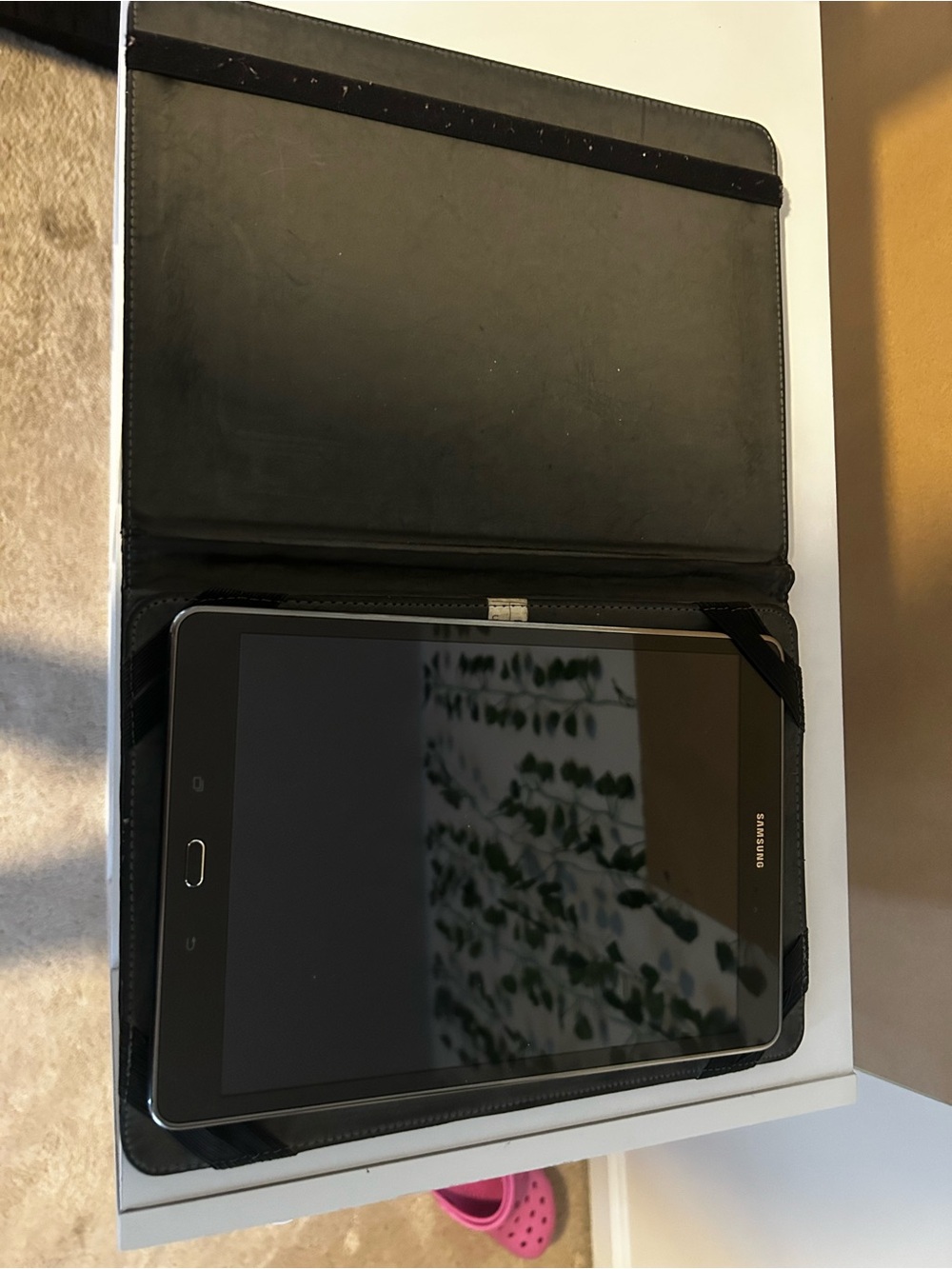 Samsung Black Tablet with Black Folio Case